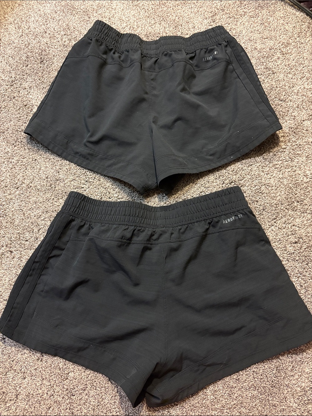 adidas Women’s Black Athletic Running Shorts Duo - Picture 3 of 3